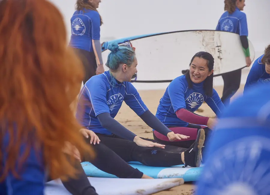 Surf coaching and pop up technique in Pembrokeshire