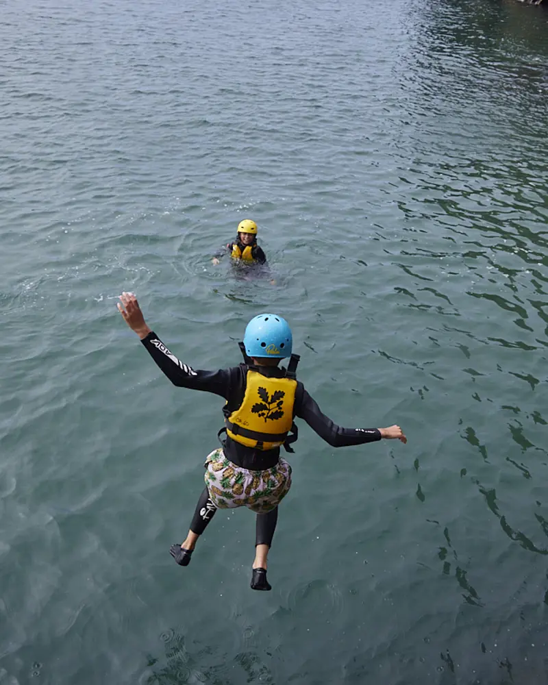 Coasteering on the Pembrokeshire coast