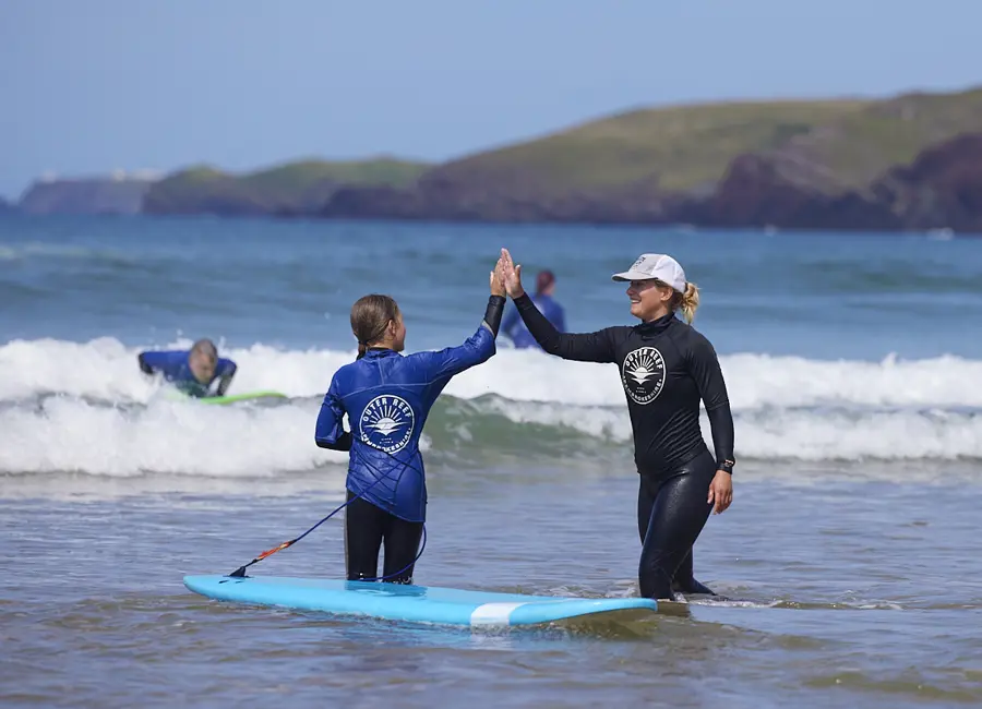 Beginner surf lessons with Outer Reef in Pembrokeshire